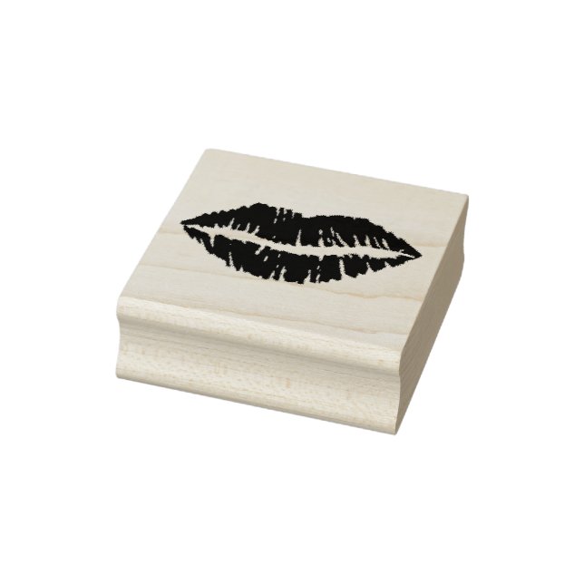 Lips Lipstick Kiss Valentine Love Makeup Beauty Rubber Stamp (Stamp)