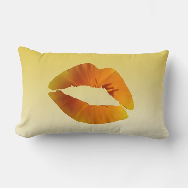 Lips Lumbar Pillow 33 cm x 53 cm (Front)
