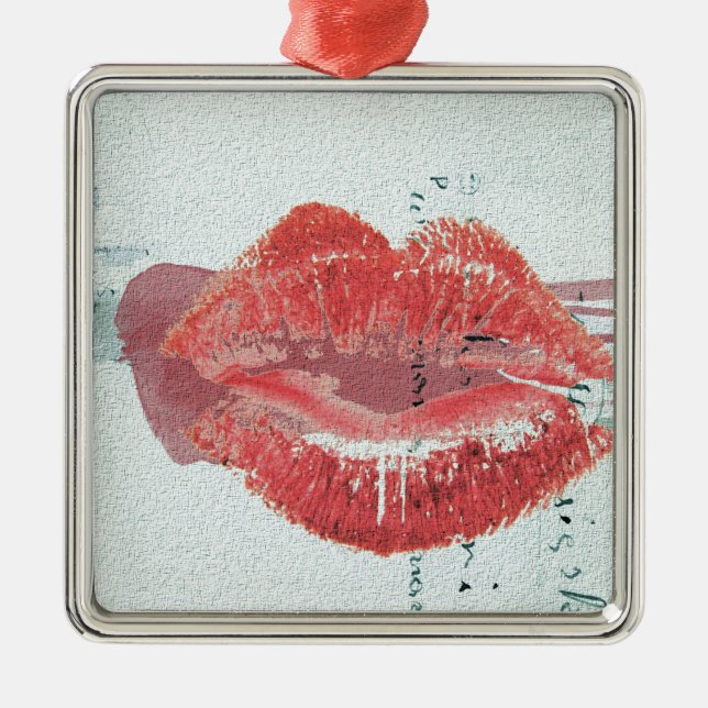 Lips Metal Tree Decoration (Front)