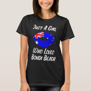 Lips Mouth Love Australian Flag Alice Springs T-Shirt
