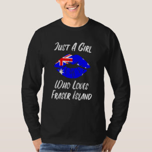 Lips Mouth Love Australian Flag Fraser Island T-Shirt