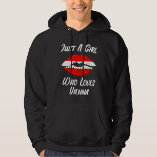 Lips Mouth Love Austria Flag Vienna Hoodie
