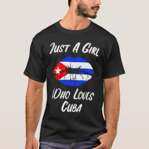 Lips Mouth Love Cuban Flag Cuba T-Shirt