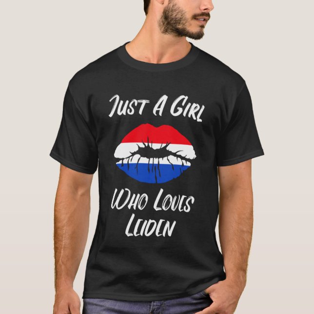 Lips Mouth Love Holland Flag Suffering T-Shirt (Front)