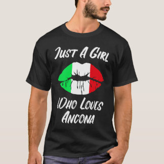 Lips Mouth Love Italian Flag Ancona T-Shirt