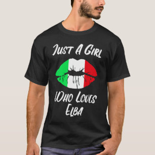 Lips Mouth Love Italian Flag Elba T-Shirt