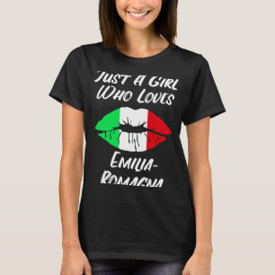 Lips Mouth Love Italian Flag Emilia Romagna T-Shirt