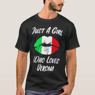 Lips Mouth Love Italian Flag Verona T-Shirt
