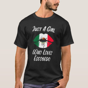 Lips Mouth Love Mexican Flag Escobedo T-Shirt