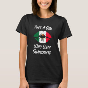 Lips Mouth Love Mexican Flag Guanajuato T-Shirt