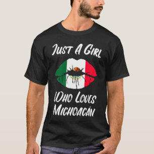 Lips Mouth Love Mexican Flag Michoacan T-Shirt