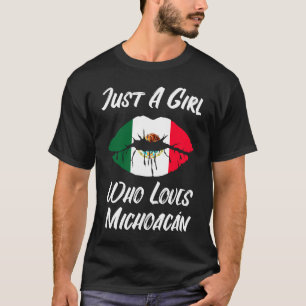 Lips Mouth Love Mexican Flag Michoacan T-Shirt