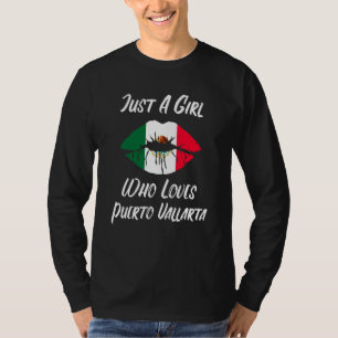 Lips Mouth Love Mexican Flag Puerto Vallarta T-Shirt