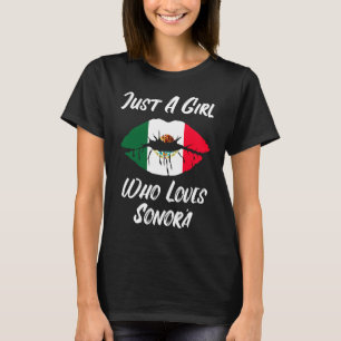 Lips Mouth Love Mexican Flag Sonora T-Shirt