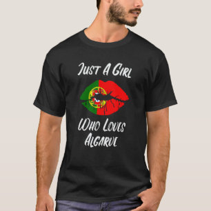 Lips Mouth Love Portuguese Flag Algarve T-Shirt