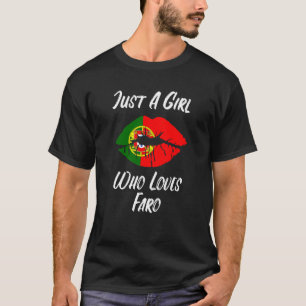 Lips Mouth Love Portuguese Flag Faro T-Shirt
