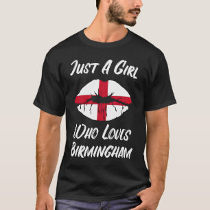 Lips Mouth Love Saint George's Cross Flag Birmingh T-Shirt