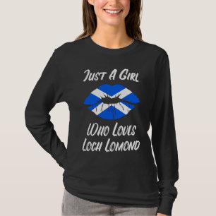 Lips Mouth Love Scottish Flag Hole Lomond T-Shirt