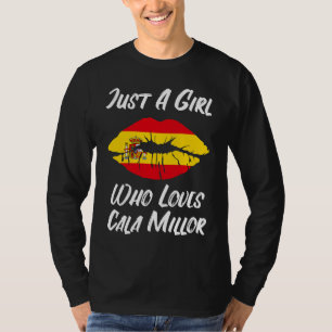 Lips Mouth Love Spanish Flag Cala Millor T-Shirt