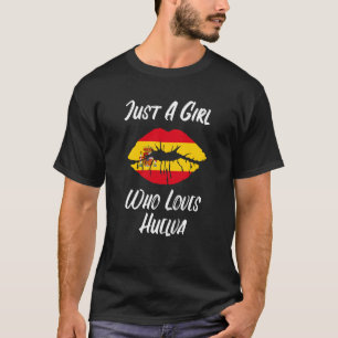 Lips Mouth Love Spanish Flag Huelva T-Shirt