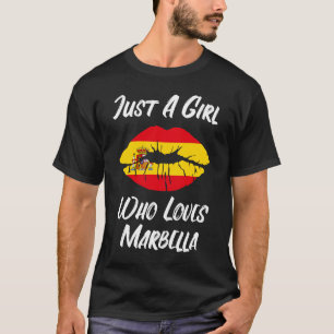 Lips Mouth Love Spanish Flag Marbella T-Shirt