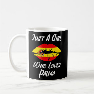 Lips Mouth Love Spanish Flag Palma  Coffee Mug