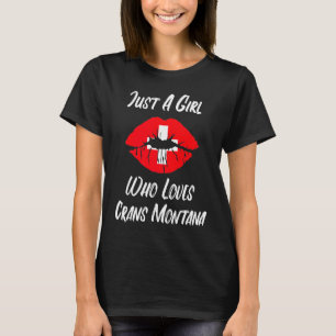 Lips Mouth Love Switzerland Flag Crans Montana T-Shirt