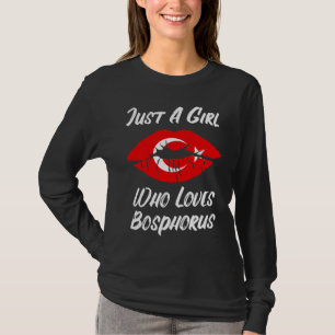 Lips Mouth Love Turkish Flag Bosporus T-Shirt