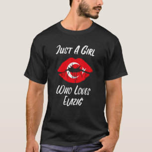 Lips Mouth Love Turkish Flag Elazig T-Shirt