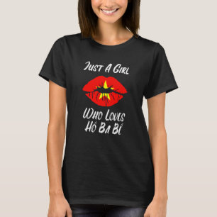 Lips Mouth Love Vietnamese Flag Ho Ba Be T-Shirt