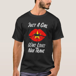 Lips Mouth Love Vietnamese Flag Nha Trang T-Shirt