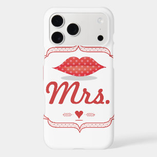 Lips Mrs. Hipster Vintage Retro Bride