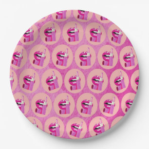 Lips Paper Plate