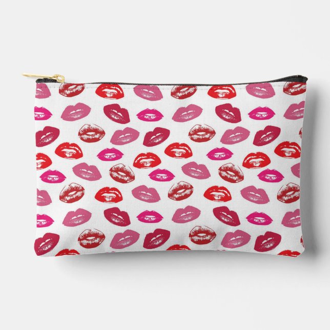 Lips Pattern Accessory Pouch (Front)