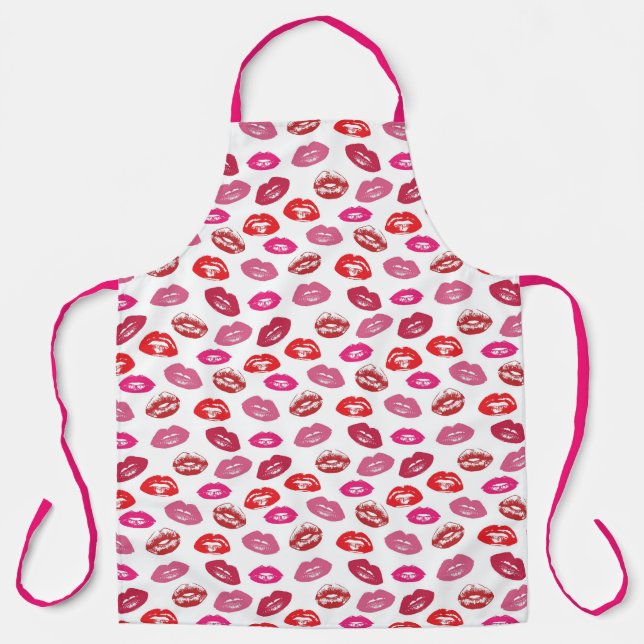 Lips Pattern Apron (Front)