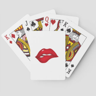 lips playing cards