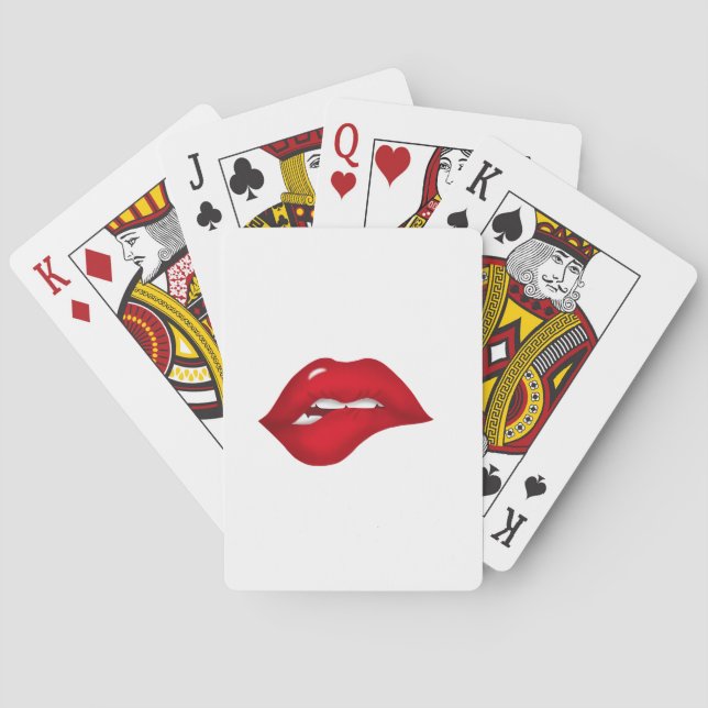 lips playing cards (Back)