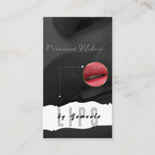 Lips PMU Microblading Henna Salon  Business Card