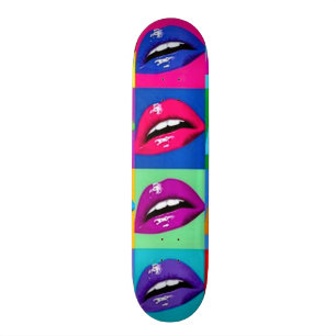 Lips Pop Art Deck Skateboard
