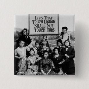 Lips That Touch Liquor Shall Not Touch Ours 15 Cm Square Badge