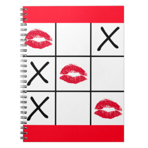 Lips Tic Tac Toe Notebook