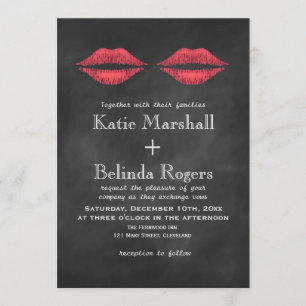 Lips Wedding Invitation