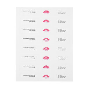 Lips Wraparound Address Label