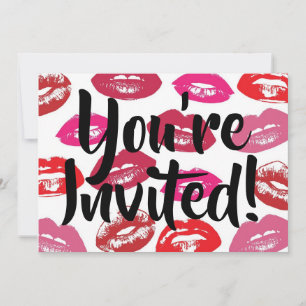 Lips You're invited Invitation