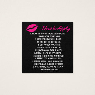 LipSense How To Apply cards