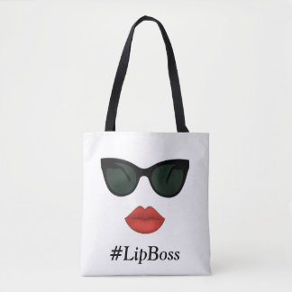 LipSense Lip Boss Tote with Kiss Red Lips Bag