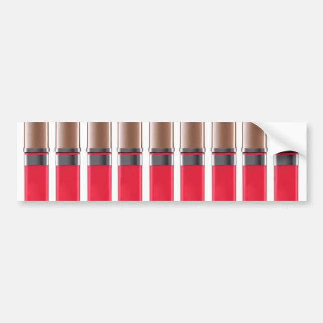 lipstick barcode bumper sticker (Front)