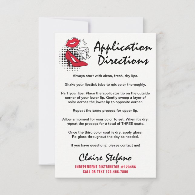 Lipstick Distributor How To Apply / Tips & Tricks (Front)