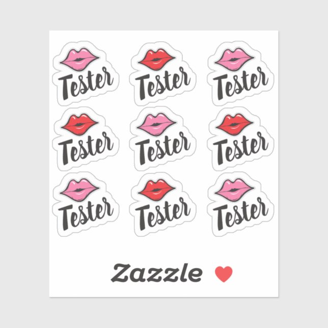 Lipstick Distributor Pink & Red Kiss Tester Tube (Sheet)