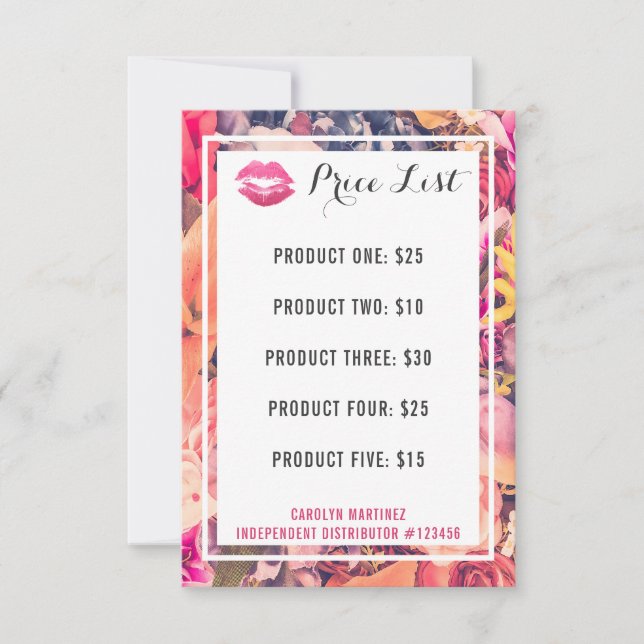 Lipstick Distributor Price List Floral Kiss Lips (Front)